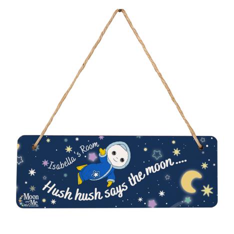 Personalised Moon and Me Moon Baby Hanging Door Sign £19.99